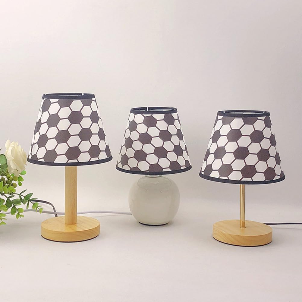 Uonlytech Fabric Lampshade - Soccer Pattern Small Linen Ceiling Light Shade for Home & Bedroom Decor