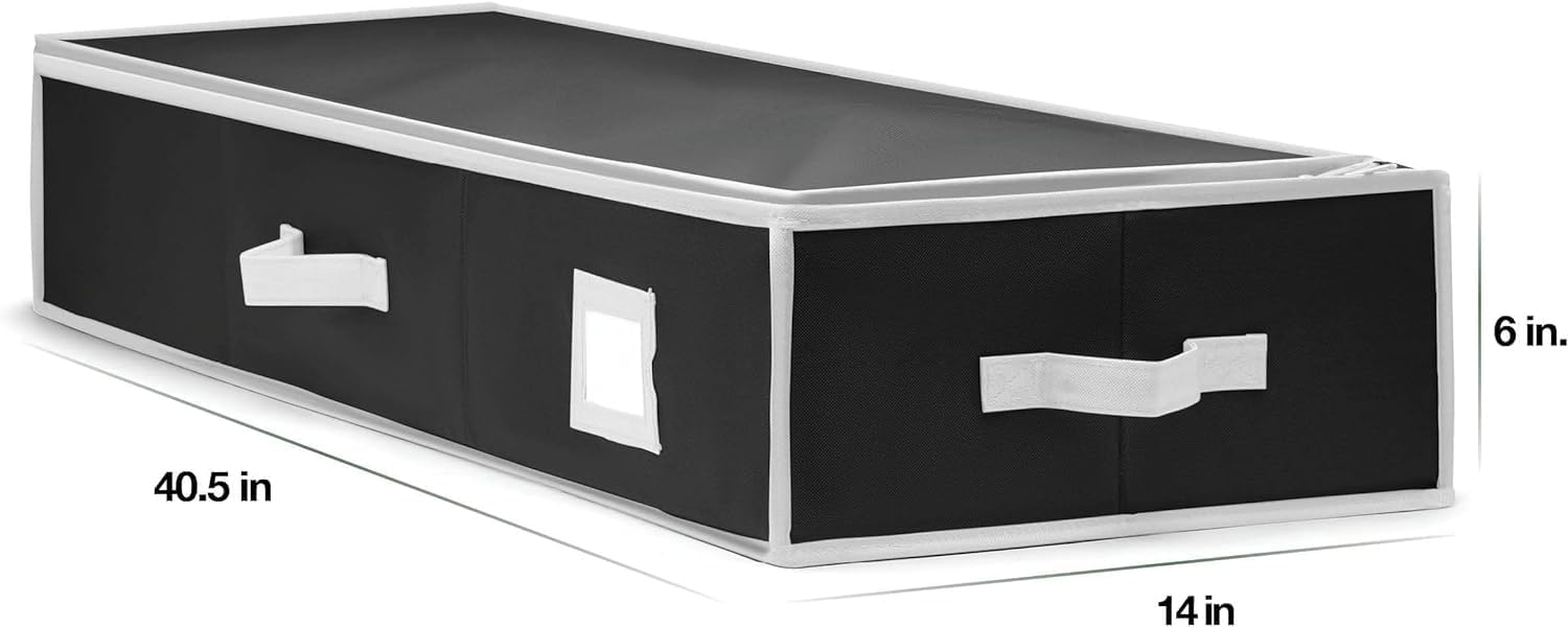 Premium Wrapping Paper Organizer - Heavy-Duty Gift Wrap Holder with Extra Pockets | Fits Up to 27 Rolls (Black)