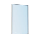 VocalStar 24 x 36 Inch Silver Bathroom Mirror for Wall, Square Corner Rectangle Nickel Metal Framed Bathroom Vanity Mirrors, 1/4-inch Shatterproof Glass | Ultra-Flush Hanging