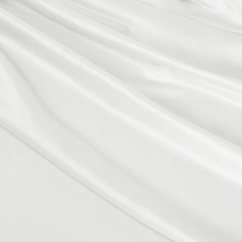 Cobedzy White Satin Oval Tablecloth 60 x 84 Inch for 6-8 Seats, Washable & Wrinkle Resistant Stain Resistant Fabric Table Cover for Wedding, Banquet, Party, Dining, Kitchen, Indoor Outdoor Use
