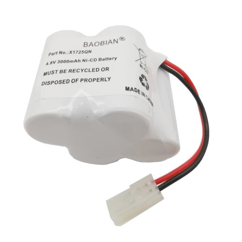 BAOBIAN X1725QN Battery 4.8V 3000mAh Ni-CD Compatible with Euro Pro Shark V1700Z VX1 VAC-V1930 V1930 X8905 Cordless Sweeper Vacuum Cleaner