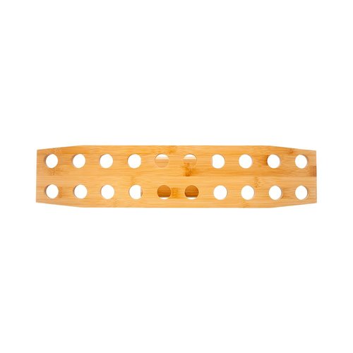 Restaurantware 22.5 x 4.3 Inch Oval Cone Stand 1 Sturdy Cone Holder - With 20 Slots Cones Sold Separately Bamboo Cone Holder For Buffets Banquets Or Catering Events Party Supplies
