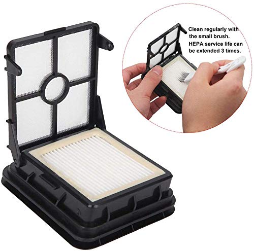 Replacement Parts Multi-Surface Pet Brush Roll and 1866 Vacuum Filters Replacement for Bissell CrossWave Pet Pro 2306 1785 Series Vacuum Cleaner.(Pack of 2 Pet Brush roll + 2 Filters)