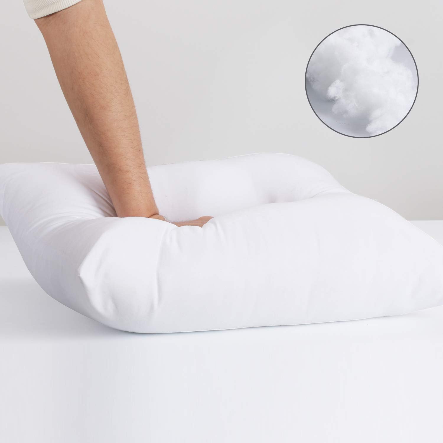 Calibrate Timing Pillow Inserts - Set of 4 Hypoallergenic Down Alternative Cushions | 18 x 18 Inches