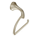 Moen Eva Brushed Nickel European Single Post Toilet Paper Holder, Wall Mounted Toilet Tissue Holder, YB2808BN