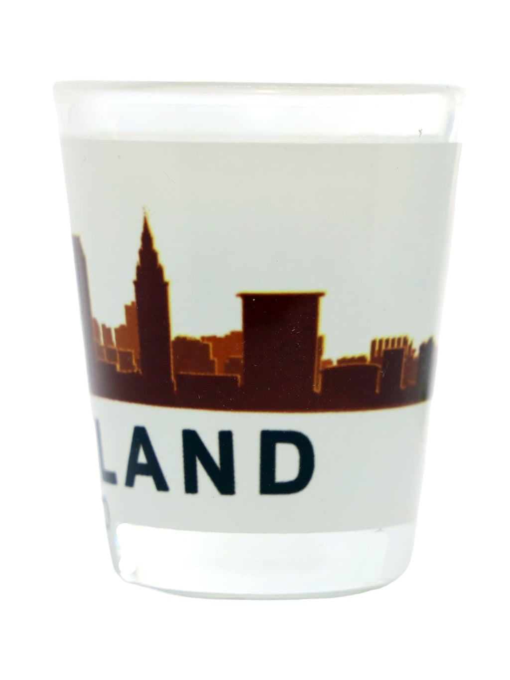 Cleveland Ohio Sunset Skyline Shot Glass