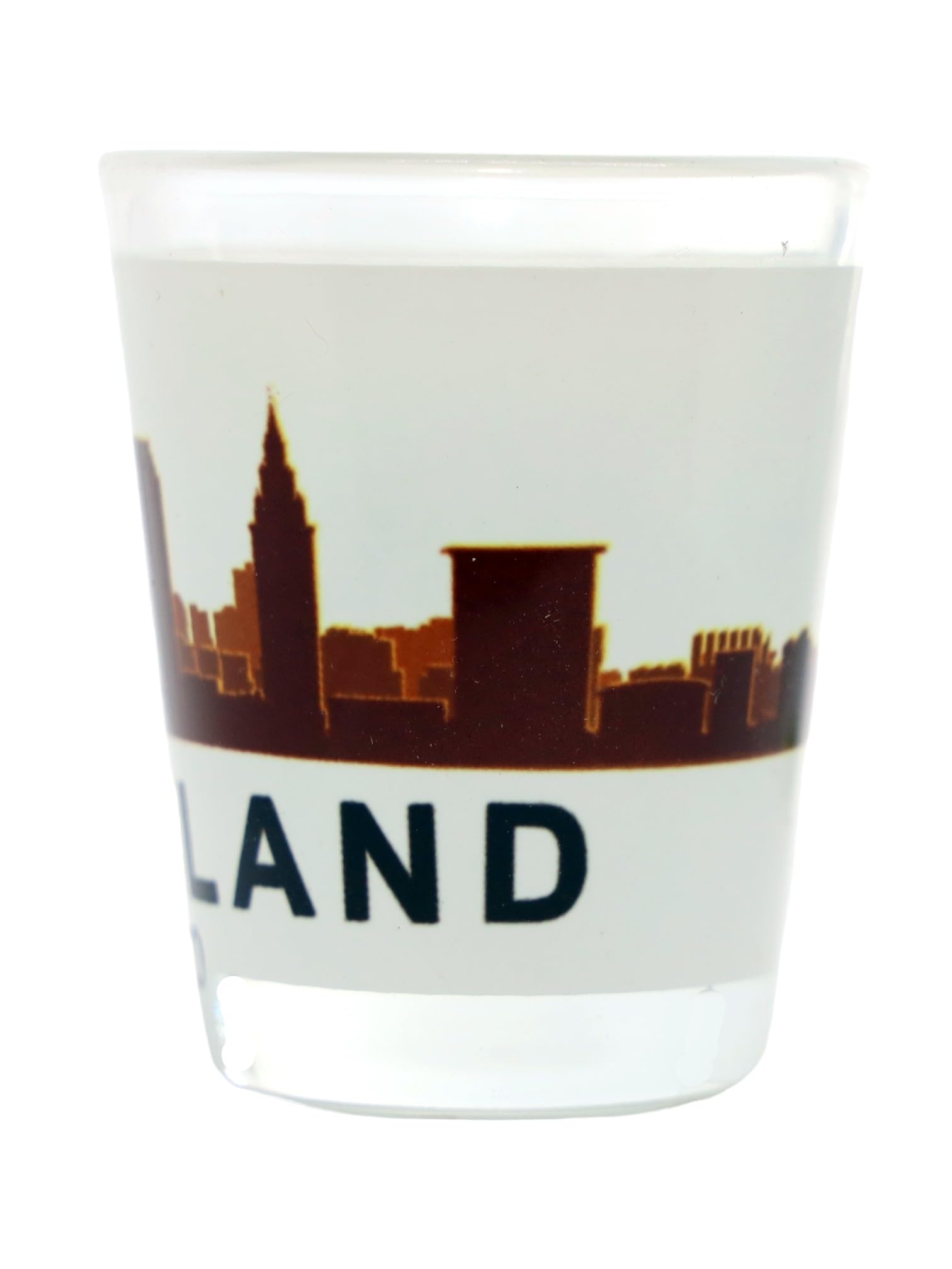 Cleveland Ohio Sunset Skyline Shot Glass
