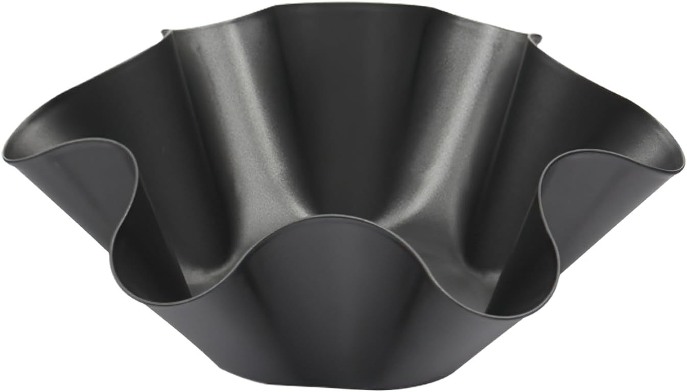 Skiennix Nonstick Taco Shell Bowl Set - 4 Large Carbon Steel Tortilla Makers for Baking & Frying
