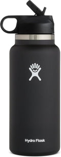 Hydro Flask 32 oz Wide Mouth Straw Lid Black