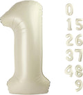 Number Balloons - 40 Inch Cream White 1 Balloon for 1st Birthday Party Decorations | Baby Shower Photo Shoot
