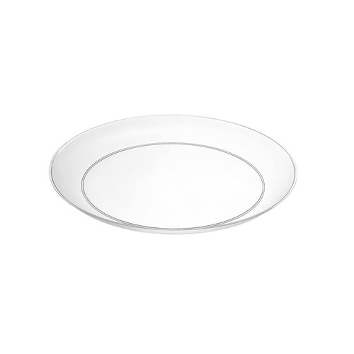 [7'' 240 Pack] 7'' inch Premium Heavy Weight Crystal Clear Classy Disposable hard Plastic Salad plates