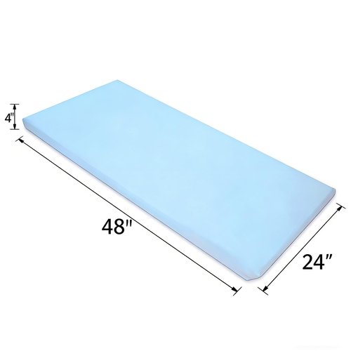 American Baby Company 2 Pack 100% Cotton Percale Fitted Nap Mat Sheet with Elastic Corners 24" x 48" x 4" - Soft & Breathable Rest Mat Sheet or Nap Mat Cover for Daycare & Preschool, Blue