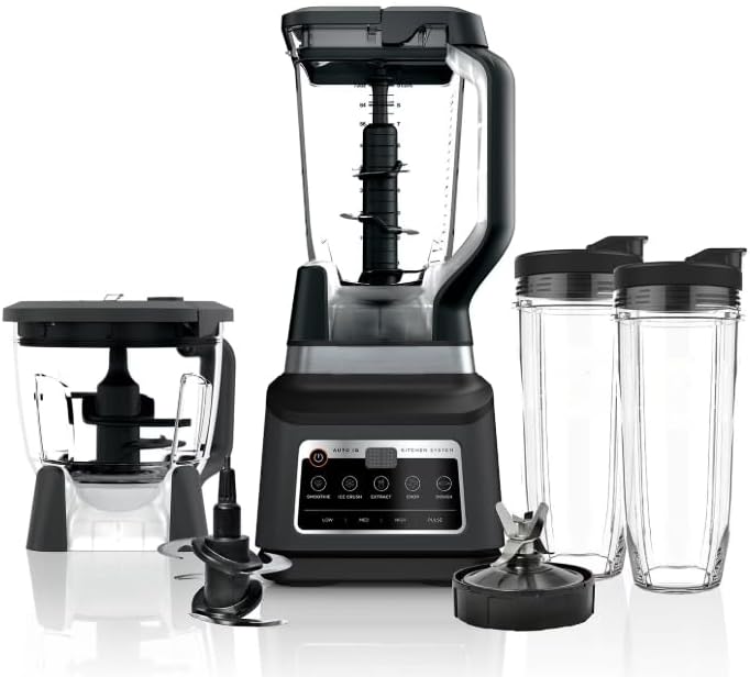 Professional System Blender Plus - 8 Cup Food Processor with Auto IQ, 1400W Power & XL Capacity