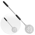 AmeierGro Pizza Turning Peel, 7 Inch Perforated Pizza Peel Turner, Adjustable Long Handle Pizza Spatula, Pizza Paddle Harden Anodizing, Pizza Oven Accessories for Pizza