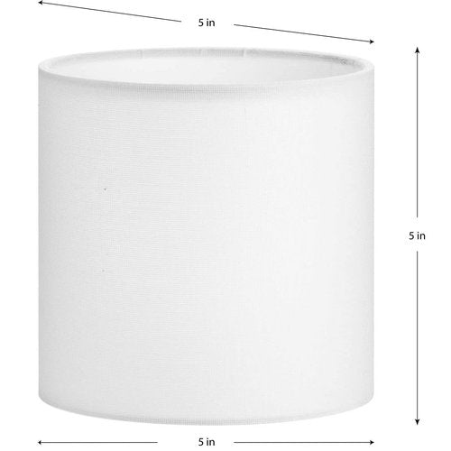 Progress Lighting Linen Fabric Accessory Shade, Elara Collection, Indoor, P860059-000, No Finish