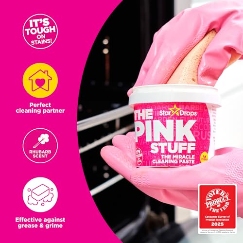 Stardrops - The Pink Stuff - Miracle Cleaning Ultimate Bundle – Paste, Multi-Purpose Spray, Bathroom Foam Spray, and Cream Cleaner – Ideal for Kitchens, Bathrooms, Outdoors, and More