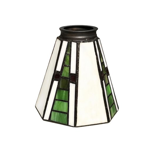 Tiffany Style Stained Glass Lamp Shades, Set of 2, Green and Red,HUIMEIJU HMJ6042 Tiffany lampshade replacement