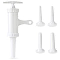 Luckyiren Manual Sausage Stuffer with 4 Stuffing Tubes, BPA-Free Plastic Meat Filler, 12/15/20/24mm Tubes for Natural, Collagen Casings, DIY Hot Dogs, Bratwursts
