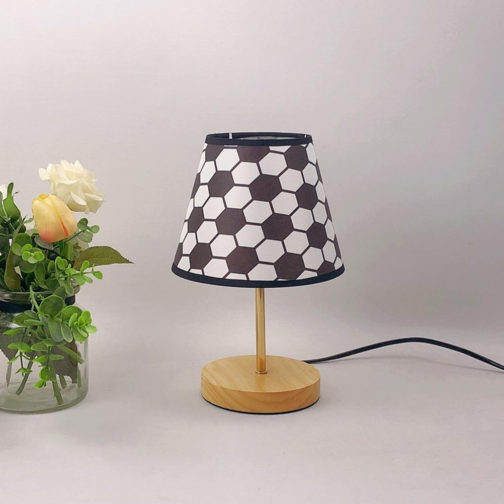 Uonlytech Fabric Lampshade - Soccer Pattern Small Linen Ceiling Light Shade for Home & Bedroom Decor