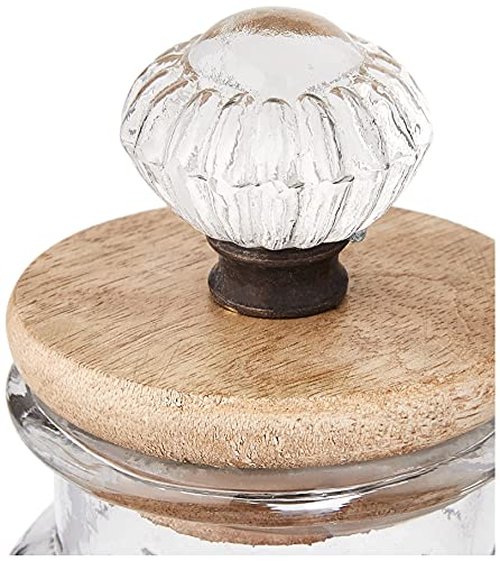 Knob Glass Condiment Set