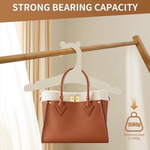 Wooden Hangers for Baby Closet - Natural Wooden Hanger for Clothes & Pants - Anti-Slip Wood Baby Hangers Usable Newborn to Toddler for BabyCloset Organizer, ChildrenHangers, PetHangers (6Pcs - 5mm)