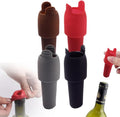 Reusable Sparkling Wine Bottle Stopper, 2024 Upgraded Wine Stoppers for Wine Bottles, Double Sealed Silicone Wine Sealer Beverage Cover Saver to Keep Wine Champagne Fresh (4)
