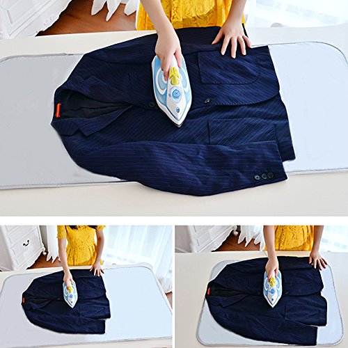 TINTON LIFE Foldable Ironing Mat Blanket Pad for Table Heat Resistant Double Sides(31.5" x 55.12")