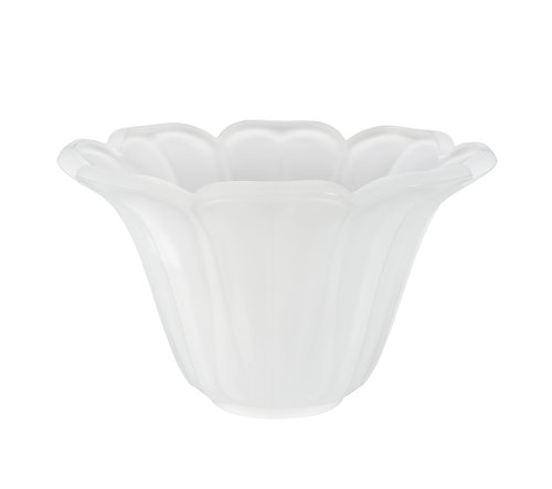 Aspen Creative 23169-01, Transitional Frosted Replacement Glass For Pendant Light/Table Lamp/Floor Lamp, 1-5/8"Fitter, 7-3/4"Diameter x 4-2/3" Height, Clear