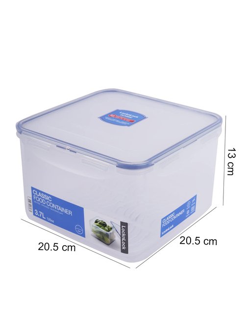 LOCK & LOCK Square Food Container, Tall, 15.4-Cup, 125-Fluid Ounces