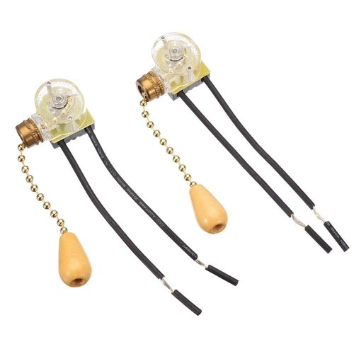 HomeSoGood Ceiling Fan Light Switch,Pull Chain Switch Control 3A/220V-250V Cord Switch Replacement Pull Chain Switch 4Pack