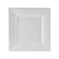 10 Strawberry Street Whittier 10.125" Square Dinner Plate, Set of 6, White