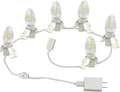 Department 56 USB 5V LED Light Set - 6 Lights for Halloween & Christmas Village Decor | 9.8ft White Cord