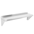 Toriexon Stainless Steel Shelf 12" x 48", 350LBS Wall Mounted Commercial Stainless Steel Shelving, Stable Stainless Wall Shelf for Kitchen, Bar, Restaurant and Garage