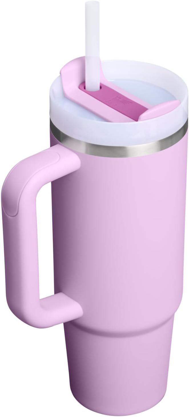 STANLEY Quencher H2.0 Tumbler - 30 oz Insulated Stainless Steel Cup with Handle & Straw | Soft Orchid