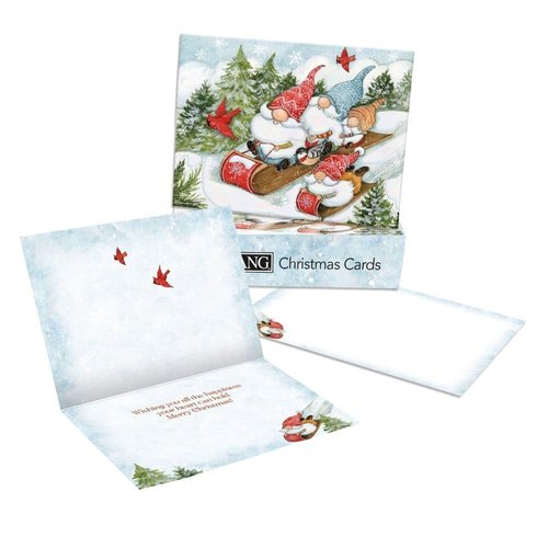 Lang, Let's Go Sledding Classic Christmas Cards