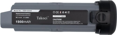 TAWUZUOR XSBT420 Rechargeable Li-ion Battery Compatible with Shark WS642AE WS642 WV401BL WS640 QV410QBL Wandvac Cordless Vacuum Cleaner 14.4V/1900mAh