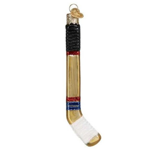 Old World Christmas Hockey Stick Glass Blown Ornaments for Christmas Tree