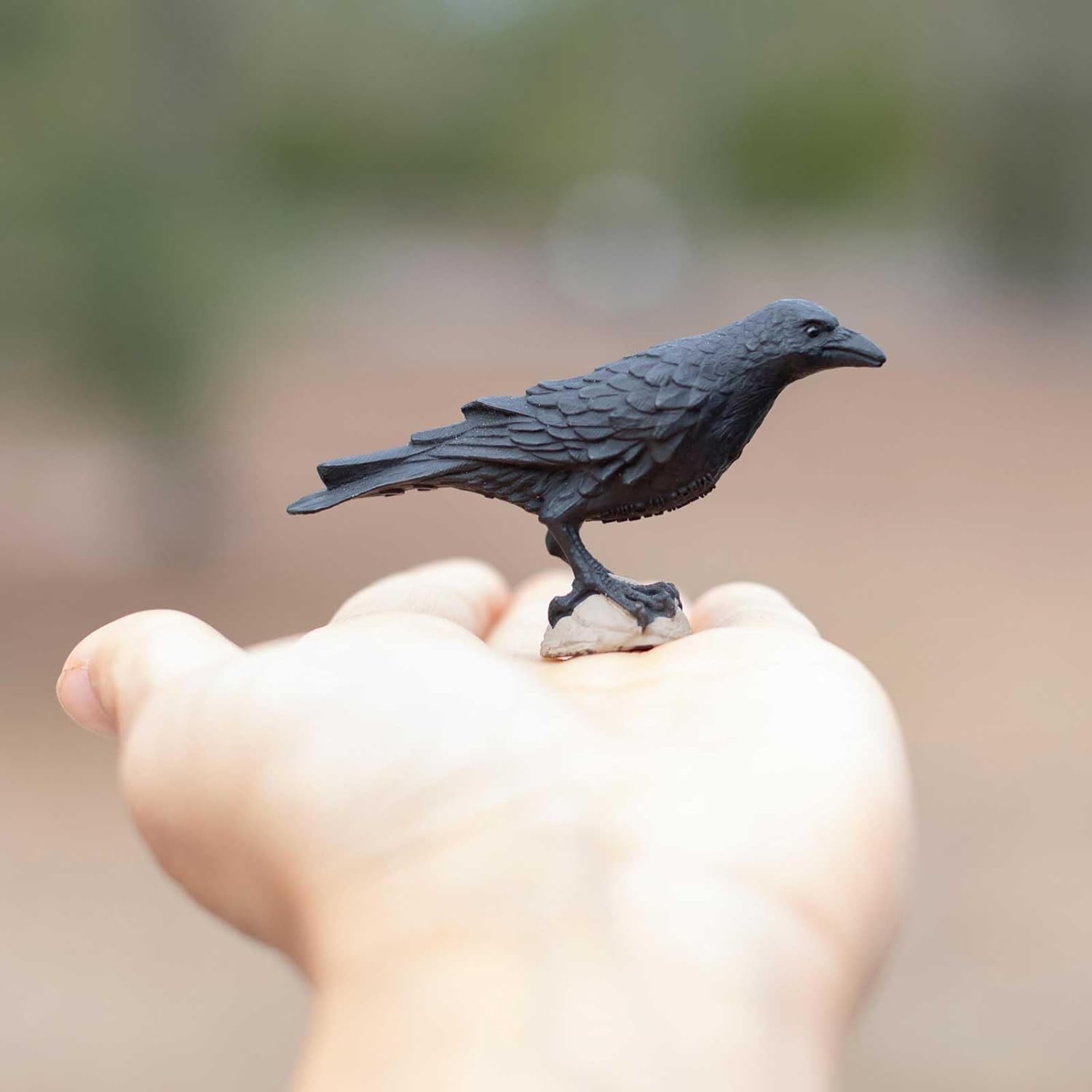 Safari Ltd. Raven Figurine - Realistic 3" Bird Model - Educational Toy for Kids Ages 3+