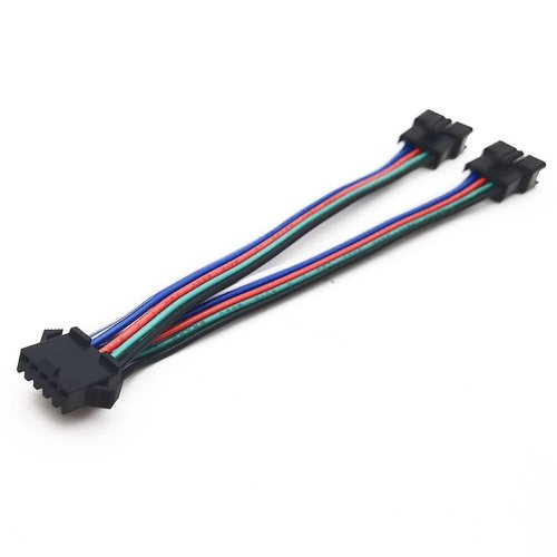 5pcs 15cm 5pin SM Splitter JST Connector 1 to 2 Male and Female for 5050/3528 RGBW LED Strip