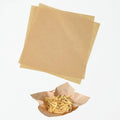 Roppolo Brown Waxed Deli Paper Sheets, 100 Pcs 7 * 7 Inch Food Basket Wrap for Sandwiches, Burgers, Food Food Liner for bakery boxes