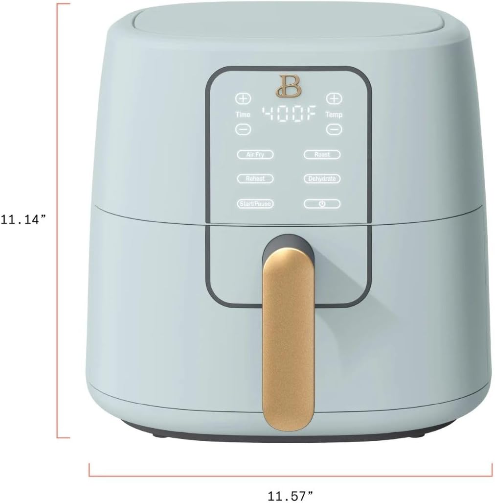 TurboCrisp 6-Quart Digital Air Fryer | 4 Cooking Presets, Non-Stick & Dishwasher Safe, 1750 Watt