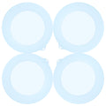 Purekra 4 Pack Silicone Lids for Corelle Vitrelle 18-Oz Soup/Cereal Bowls, Freezer & Microwave & Dishwasher Safe (Bowl not included)