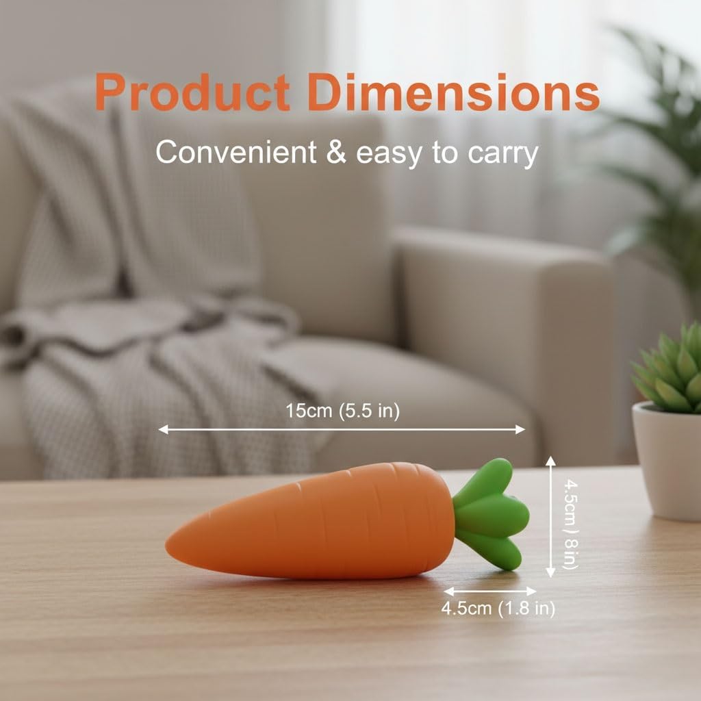 Skiennix Carrot Squishy Toy - Realistic Giant Stress Relief Fidget Ball for Relaxation | Perfect for Easter Gifts