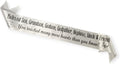 Regine Switzerland Personalized Memorial Funeral Sash - In Loving Memory for Casket or Wreath (White)