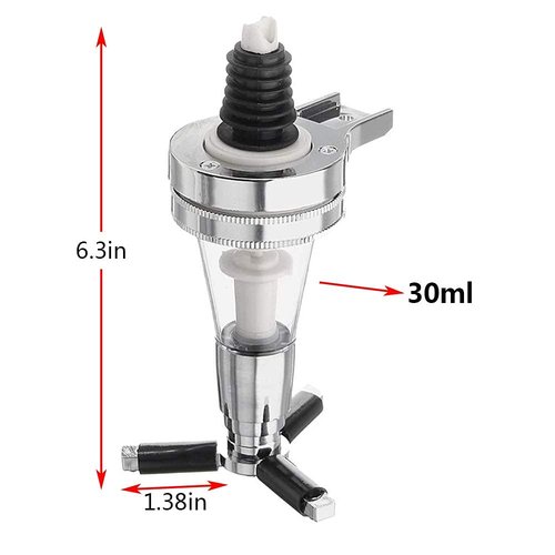 HAPYFMSHI Wall-Mounted House Liquor Dispenser | Alcohol Station Cocktail Tap, Push-Release Valves, Home Bar, Man Cave | Easy Assemble (6 Bottle)