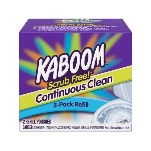 Kaboom Scrub Free! Continuous Clean Toilet Cleaning Refill Tablets (2 Count Per Package) *Refill Tablets Only.