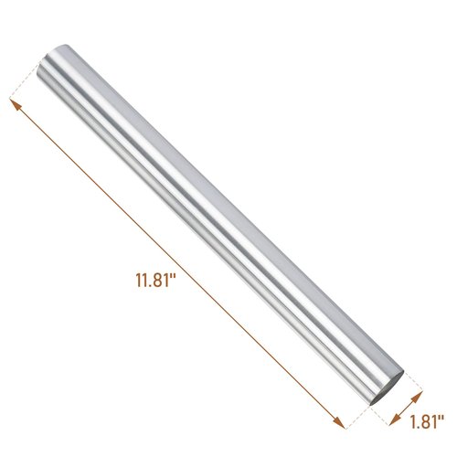 Tcatec 304 Stainless Steel Cutting Board with Rolling Pin, 32"x20" Extra Large Non-Slip Chopping Board with Lip, Dishwasher Safe & Non-Stick Metal Pastry Board for Baking, Kneading, Veggies & Fruit