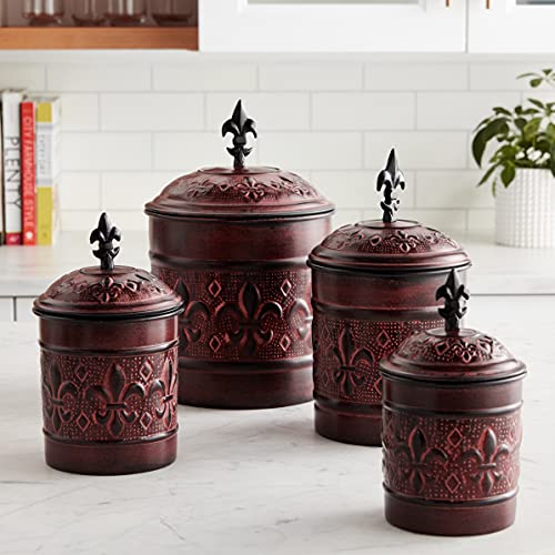 4 Piece Versailles Canister Set with Fresh Seal® Covers