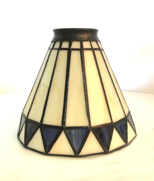 NADUOXRK Tiffany Style Stained Glass Lampshade, Replacement Lamp Shades with Fan Light, Wall Lamp and Chandeliers, 5.5-Inches Dia