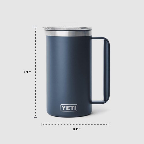YETI Rambler 34 oz Pitcher, Vacuum Insulated, Stainless Steel with MagSlider Lid, Wild Vine Red